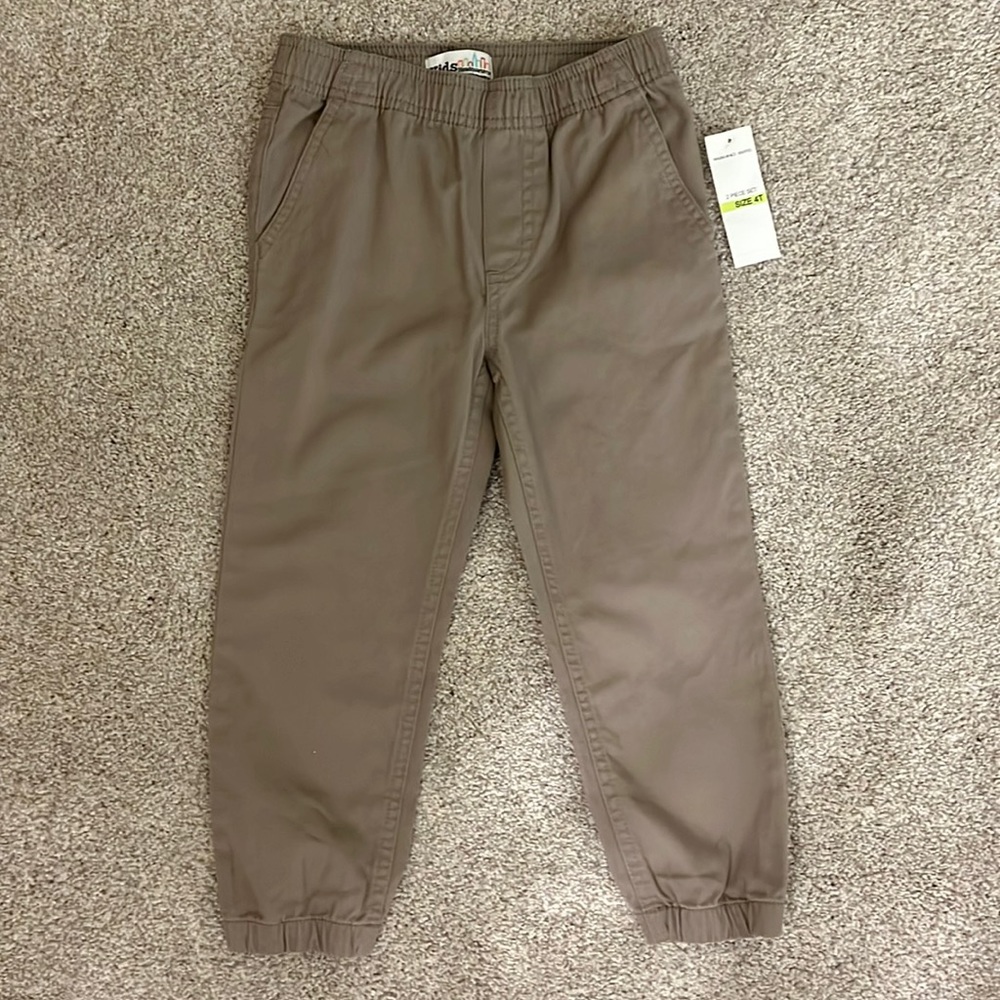 Boys Grey / Khaki Kids Headquarters Pants. Size 4t.